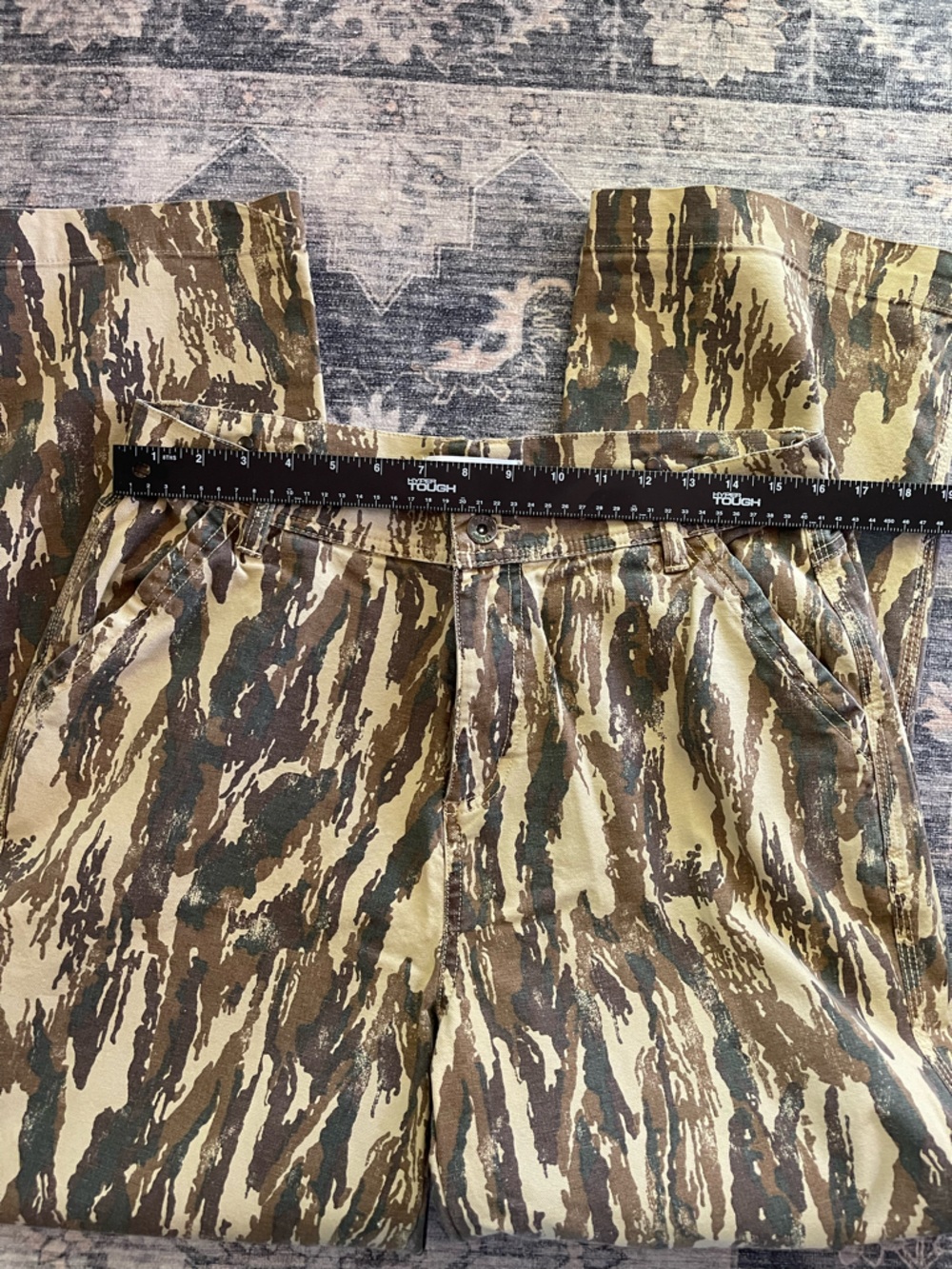 Topo Designs Women’s Brown Camo Utility Dirt Wide Leg Pants - Picture 8 of 11